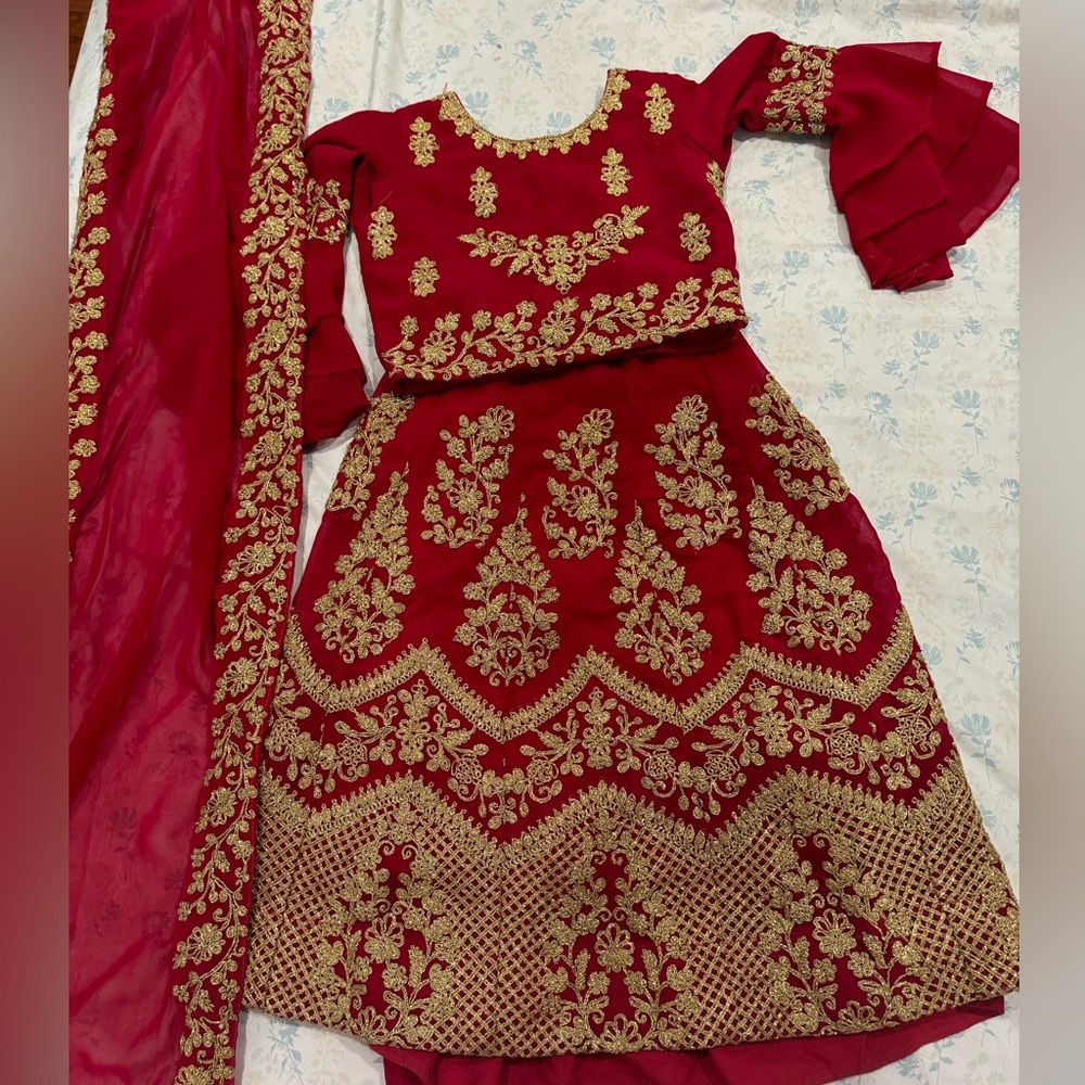 Kids indian pakistani dress lehenga